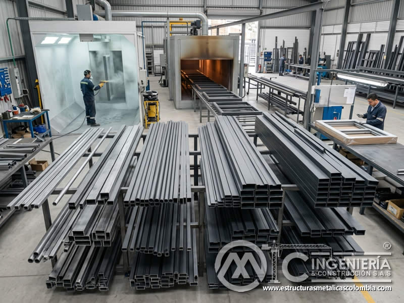 Pintura en polvo para perfiles marcos y carpintería metalica Bogotá, Colombia en Bogotá, Colombia. Montajes, Ingeniería y Construcción. MIC SAS. Pintura en polvo para perfiles marcos y carpintería metalica Bogotá, Colombia en Bogotá, Colombia. Montajes, Ingeniería y Construcción. MIC SAS.