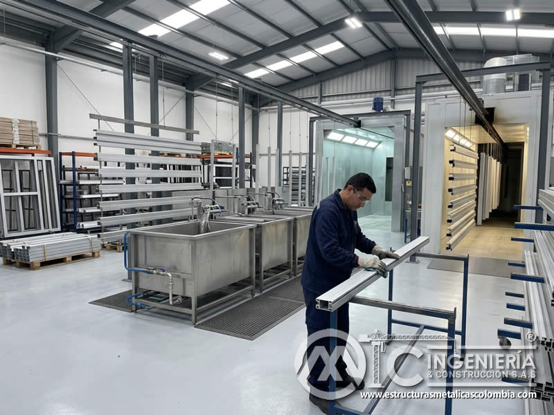 Pretratamiento de acero y aluminio antes de pintura en polvo metálico Bogotá en Bogotá, Colombia. Montajes, Ingeniería y Construcción. MIC SAS. Pretratamiento de acero y aluminio antes de pintura en polvo metálico Bogotá en Bogotá, Colombia. Montajes, Ingeniería y Construcción. MIC SAS.