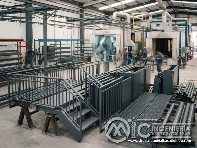 Recubrimiento para escaleras barandas pasarelas y cerramientos metálico Bogotá en Bogotá, Colombia. Montajes, Ingeniería y Construcción. MIC SAS. Recubrimiento para escaleras barandas pasarelas y cerramientos metálico Bogotá en Bogotá, Colombia. Montajes, Ingeniería y Construcción. MIC SAS.