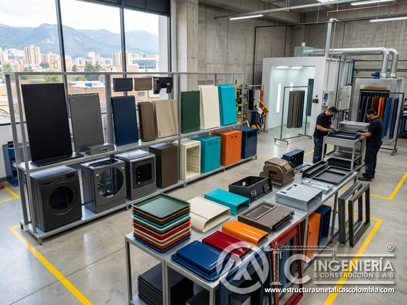 Soluciones de color para electrodomésticos y componentes metálicos en Bogotá, Colombia. Montajes, Ingeniería y Construcción. MIC SAS.