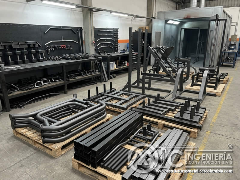 Acabado durable para máquinas de gimnasio estructuras y accesorios metálicos en Bogotá, Colombia. Montajes, Ingeniería y Construcción. MIC SAS. Acabado durable para máquinas de gimnasio estructuras y accesorios metálicos en Bogotá, Colombia. Montajes, Ingeniería y Construcción. MIC SAS.