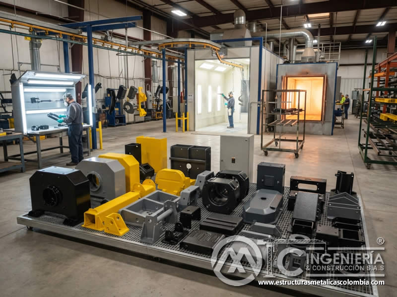 Servicio de pintura en polvo para maquinaria pesada y equipos metálico Bogotá en Bogotá, Colombia. Montajes, Ingeniería y Construcción. MIC SAS. Servicio de pintura en polvo para maquinaria pesada y equipos metálico Bogotá en Bogotá, Colombia. Montajes, Ingeniería y Construcción. MIC SAS.