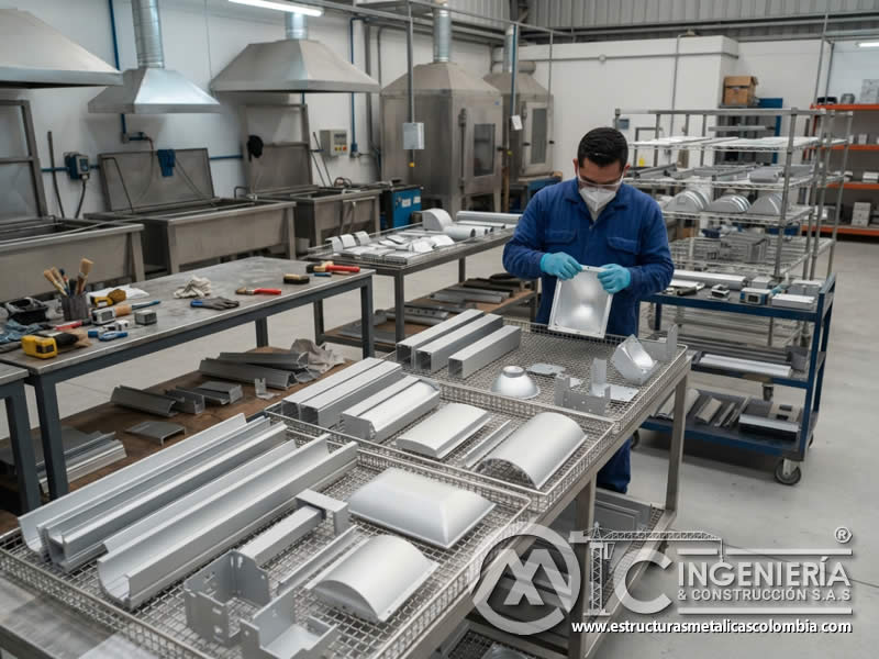 Pretratamiento de aluminio y acero para industria de la iluminacion en Bogotá, Colombia. Montajes, Ingeniería y Construcción. MIC SAS. Pretratamiento de aluminio y acero para industria de la iluminacion en Bogotá, Colombia. Montajes, Ingeniería y Construcción. MIC SAS.