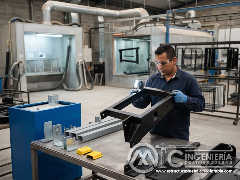 Protección anticorrosiva en piezas de la industria metalmecánica Bogotá en Bogotá, Colombia. Montajes, Ingeniería y Construcción. MIC SAS.