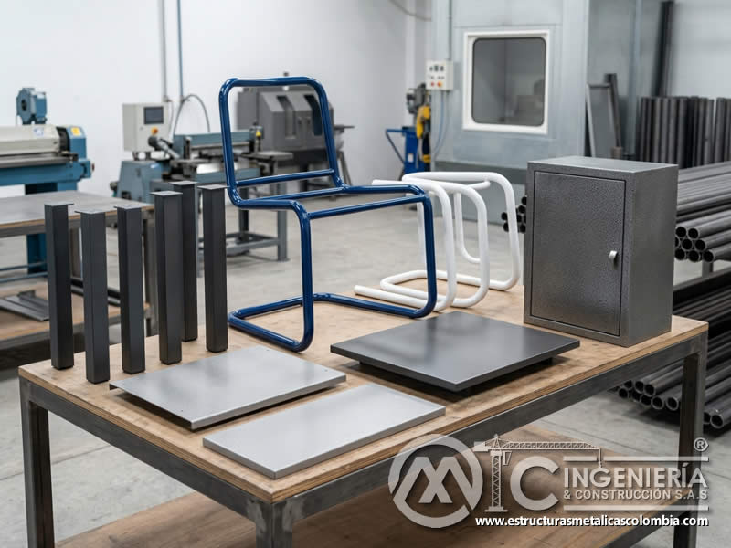 Acabados mate brillantes y texturizados para mobiliario metalico en Bogotá, Colombia. Montajes, Ingeniería y Construcción. MIC SAS. Acabados mate brillantes y texturizados para mobiliario metalico en Bogotá, Colombia. Montajes, Ingeniería y Construcción. MIC SAS.