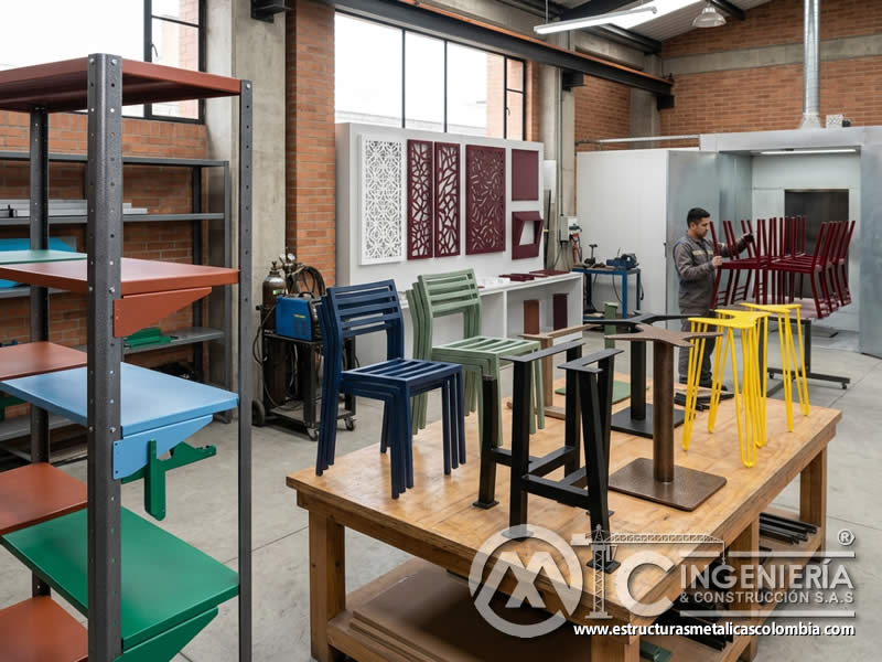 Soluciones de color para diseno de mobiliario metalico personalizado en Bogotá, Colombia. Montajes, Ingeniería y Construcción. MIC SAS. Soluciones de color para diseno de mobiliario metalico personalizado en Bogotá, Colombia. Montajes, Ingeniería y Construcción. MIC SAS.