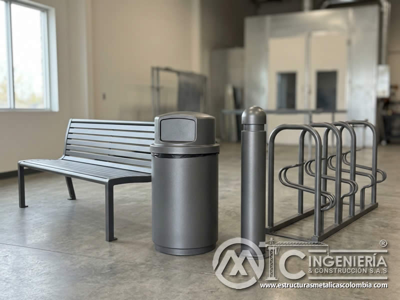 Acabado profesional para mobiliario urbano sin textos visibles en imagen en Bogotá, Colombia. Montajes, Ingeniería y Construcción. MIC SAS. Acabado profesional para mobiliario urbano sin textos visibles en imagen en Bogotá, Colombia. Montajes, Ingeniería y Construcción. MIC SAS.