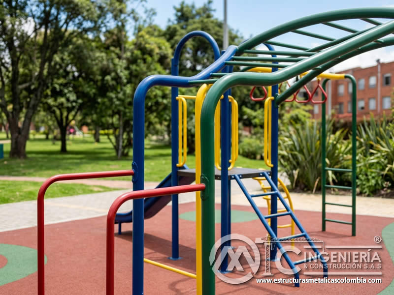 Pintura en polvo para juegos exteriores con seguridad y larga duración en Bogotá, Colombia. Montajes, Ingeniería y Construcción. MIC SAS. Pintura en polvo para juegos exteriores con seguridad y larga duración en Bogotá, Colombia. Montajes, Ingeniería y Construcción. MIC SAS.