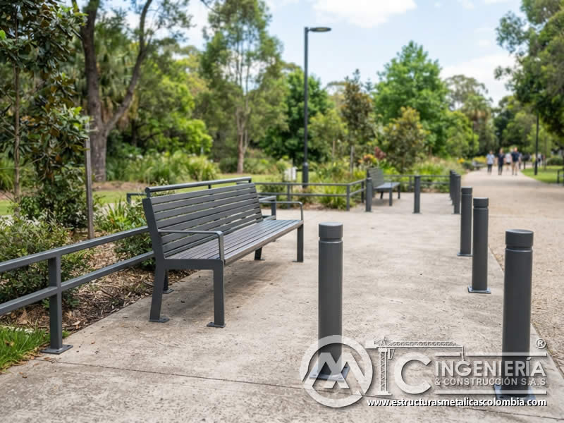 Protección anticorrosiva para mobiliario urbano expuesto a intemperie en Bogotá, Colombia. Montajes, Ingeniería y Construcción. MIC SAS. Protección anticorrosiva para mobiliario urbano expuesto a intemperie en Bogotá, Colombia. Montajes, Ingeniería y Construcción. MIC SAS.
