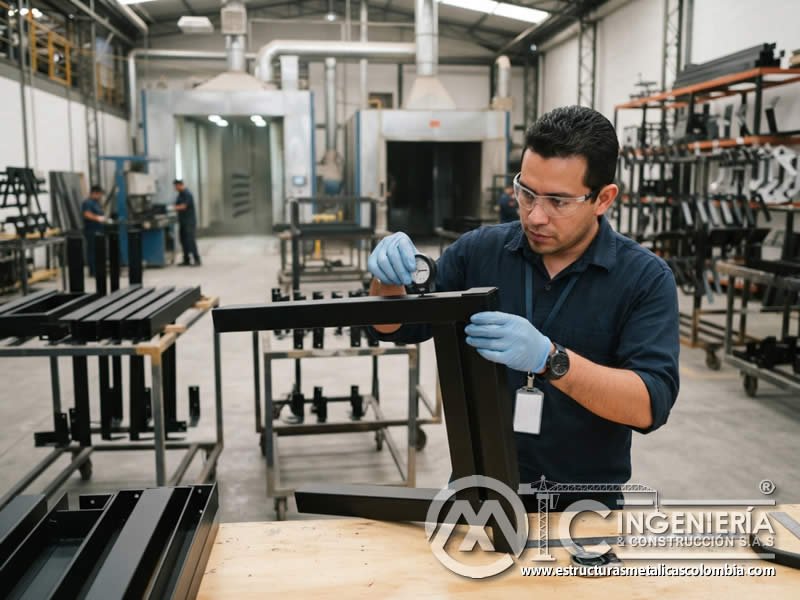 Control de calidad en pintura para señalización y soportes metálicos Bogotá en Bogotá, Colombia. Montajes, Ingeniería y Construcción. MIC SAS.