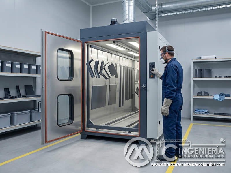 Efecto de humedad ambiental en elección de pintura en polvo para aplicaciones interiores y exteriores en Bogotá, Colombia. Montajes, Ingeniería y Construcción. MIC SAS.