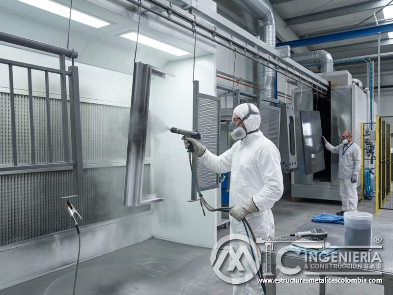 Durabilidad en condiciones de alto tráfico de pintura en polvo frente a pinturas líquidas sobre superficies metálicas en Bogotá, Colombia. Montajes, Ingeniería y Construcción. MIC SAS.