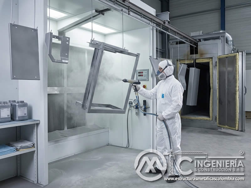 Temperatura ambiente y tiempo de inducción en pintura en polvo para procesos de curado sobre metal en Bogotá, Colombia. Montajes, Ingeniería y Construcción. MIC SAS.