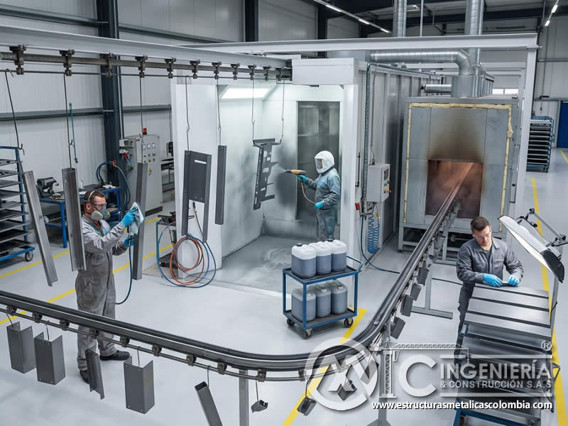 Costo de consultoría y asesoramiento técnico en pintura en polvo epoxi y poliéster para selección de acabado en Bogotá, Colombia. Montajes, Ingeniería y Construcción. MIC SAS.