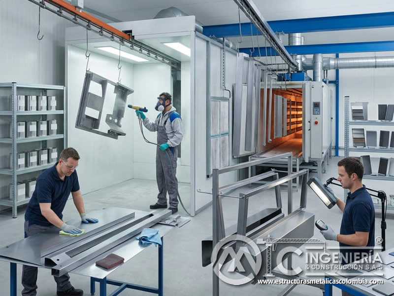 Eficiencia de aplicación y costo en proyectos de pintura en polvo mediante transferencia, recuperación y control de espesor en Bogotá, Colombia. Montajes, Ingeniería y Construcción. MIC SAS.