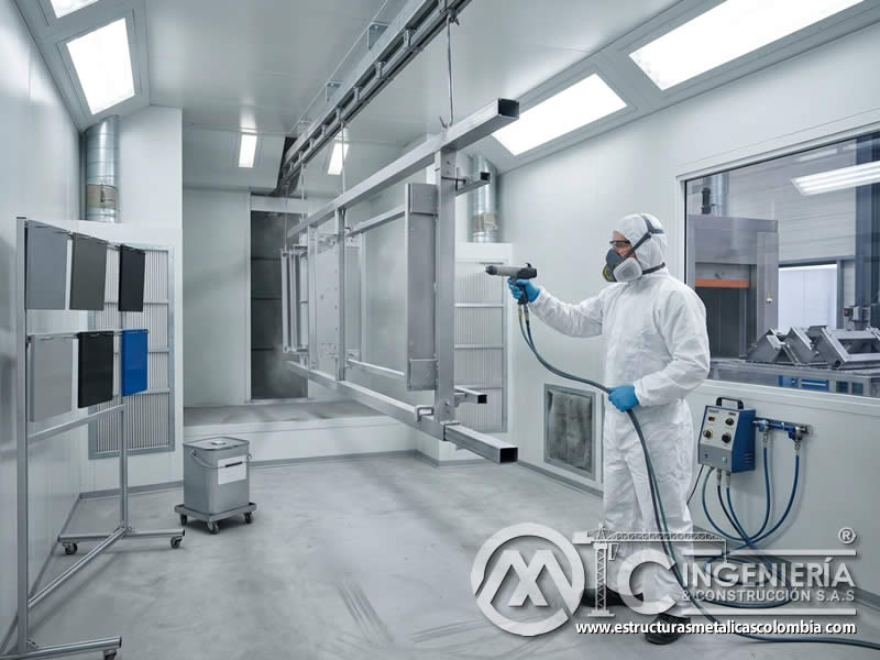 Costo de control de calidad en pintura en polvo epoxi y poliéster mediante inspección de acabado y proceso en Bogotá, Colombia. Montajes, Ingeniería y Construcción. MIC SAS.