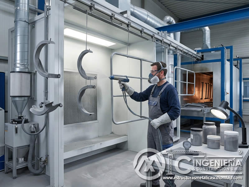 Costo de productos químicos en pretratamiento para pintura en polvo epoxi y poliéster sobre superficies metálicas en Bogotá, Colombia. Montajes, Ingeniería y Construcción. MIC SAS.