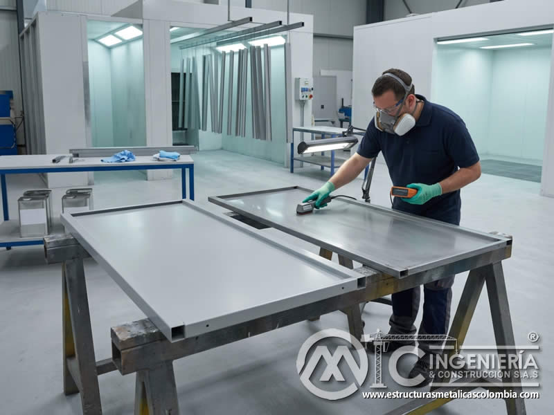 Comparación técnica de resistencia a la corrosión entre pintura en polvo y pintura líquida sobre superficie metálica protegida en Bogotá, Colombia. Montajes, Ingeniería y Construcción. MIC SAS.