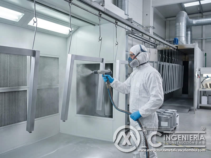 Resistencia a corrosión de pintura en polvo frente a anodizado en superficies metálicas comparadas técnicamente en Bogotá, Colombia. Montajes, Ingeniería y Construcción. MIC SAS.