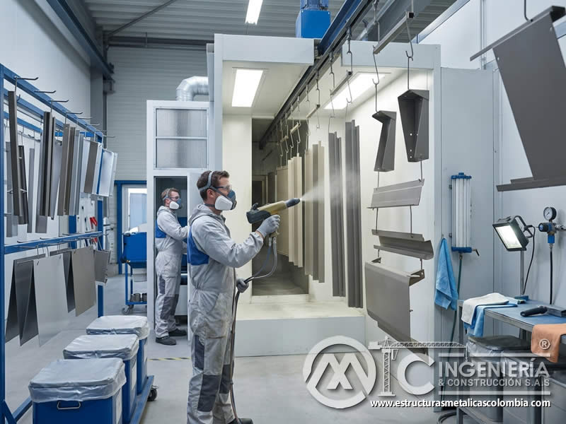 Desventajas del galvanizado en flexibilidad de color y acabado frente a pintura en polvo electrostática en Bogotá, Colombia. Montajes, Ingeniería y Construcción. MIC SAS.