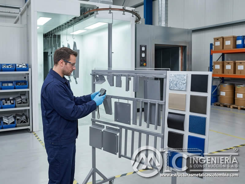 Efecto de galvanizado y pintura en polvo electrostática en el peso de piezas metálicas recubiertas en Bogotá, Colombia. Montajes, Ingeniería y Construcción. MIC SAS.