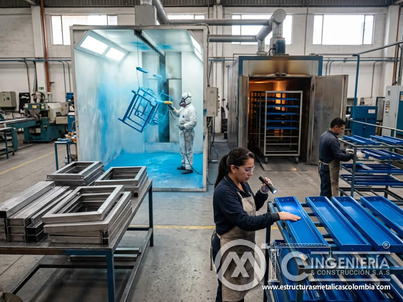 Valor agregado de la pintura en polvo en fabricacion metalmecánica en Bogotá, Colombia. Montajes, Ingeniería y Construcción. MIC SAS. Valor agregado de la pintura en polvo en fabricacion metalmecánica en Bogotá, Colombia. Montajes, Ingeniería y Construcción. MIC SAS.