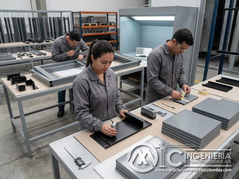 Control de calidad para reducir reprocesos en pintura en polvo en Bogotá, Colombia. Montajes, Ingeniería y Construcción. MIC SAS. Control de calidad para reducir reprocesos en pintura en polvo en Bogotá, Colombia. Montajes, Ingeniería y Construcción. MIC SAS.