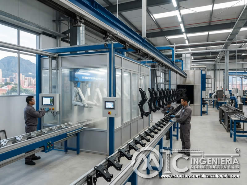 Automatizacion de pintura en polvo para reducir costos operativos a largo en Bogotá, Colombia. Montajes, Ingeniería y Construcción. MIC SAS. Automatizacion de pintura en polvo para reducir costos operativos a largo en Bogotá, Colombia. Montajes, Ingeniería y Construcción. MIC SAS.