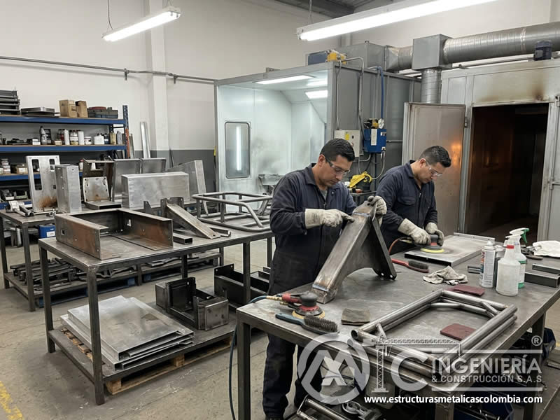 Costos de preparación de superficies antes de pintura en polvo en Bogotá, Colombia. Montajes, Ingeniería y Construcción. MIC SAS.