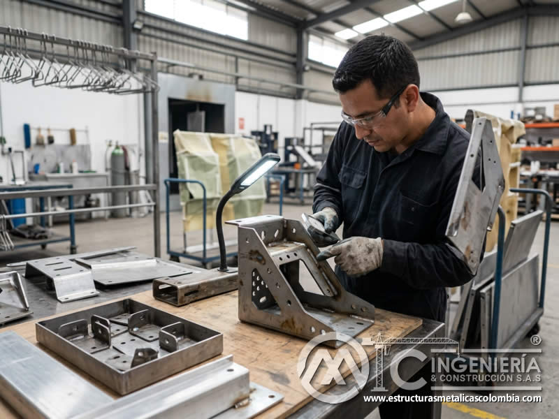Revision técnica de piezas metálicas antes de cotizar recubrimiento en Bogotá, Colombia. Montajes, Ingeniería y Construcción. MIC SAS.