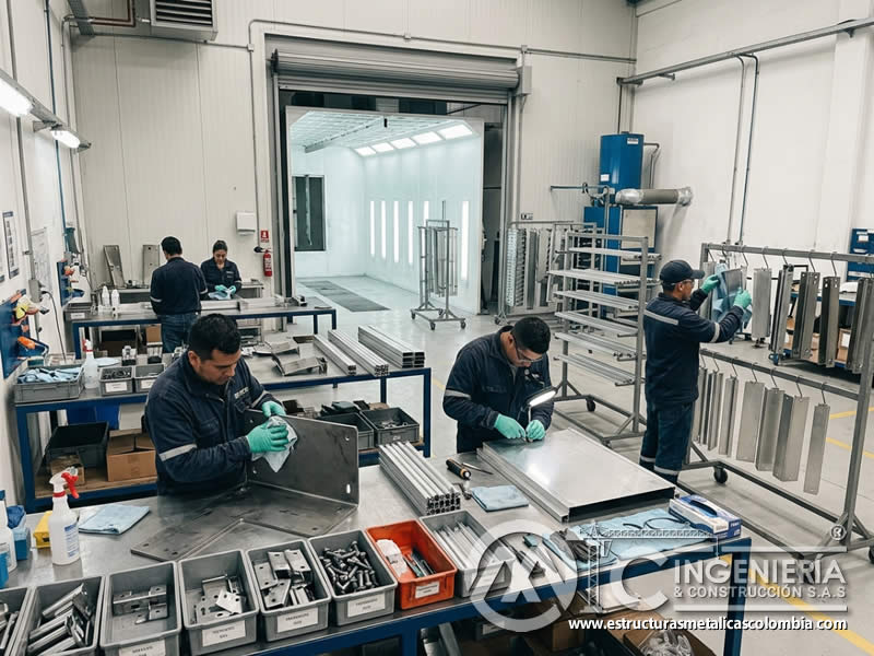Preparación anticipada de superficies para agilizar aplicación electrostática en Bogotá, Colombia. Montajes, Ingeniería y Construcción. MIC SAS. Preparación anticipada de superficies para agilizar aplicación electrostática en Bogotá, Colombia. Montajes, Ingeniería y Construcción. MIC SAS.