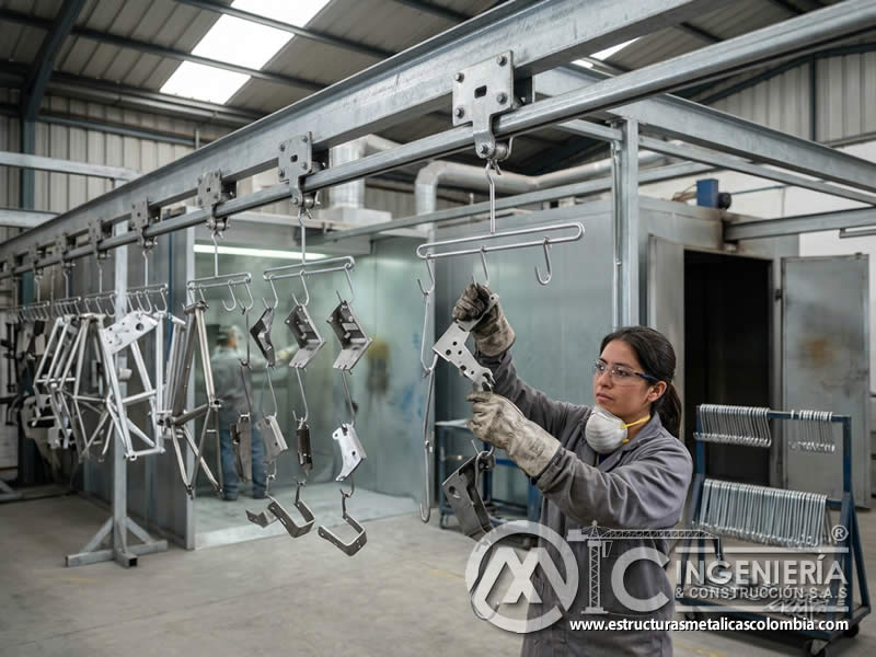 Eficiencia en manejo de ganchos bastidores y rieles de pintura en polvo en Bogotá, Colombia. Montajes, Ingeniería y Construcción. MIC SAS. Eficiencia en manejo de ganchos bastidores y rieles de pintura en polvo en Bogotá, Colombia. Montajes, Ingeniería y Construcción. MIC SAS.