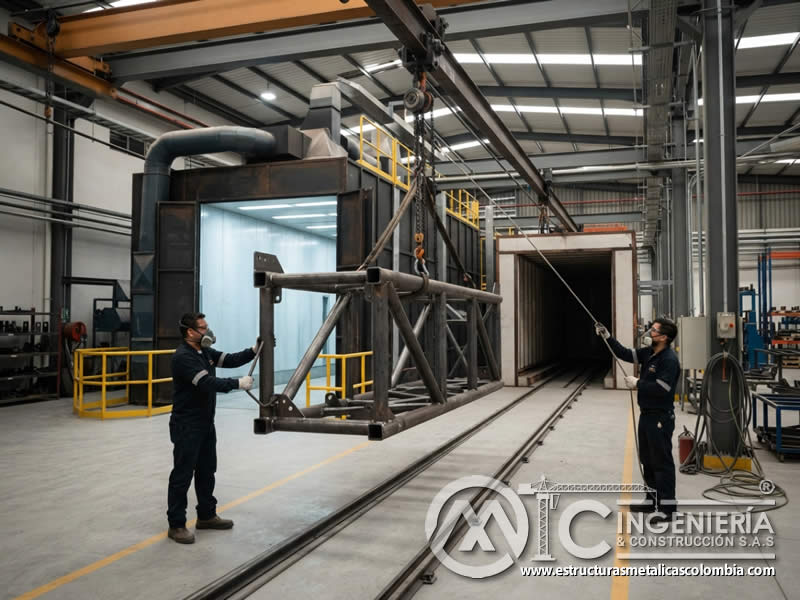 Piezas grandes que requieren manejo especial en recubrimiento industrial en Bogotá, Colombia. Montajes, Ingeniería y Construcción. MIC SAS. Piezas grandes que requieren manejo especial en recubrimiento industrial en Bogotá, Colombia. Montajes, Ingeniería y Construcción. MIC SAS.