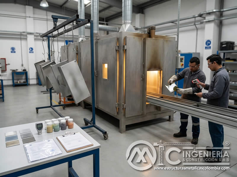 Horno de curado de pintura en polvo y sandblasting en Bogotá, Colombia. Montajes, Ingeniería y Construcción. MIC SAS. Horno de curado de pintura en polvo y sandblasting en Bogotá, Colombia. Montajes, Ingeniería y Construcción. MIC SAS.