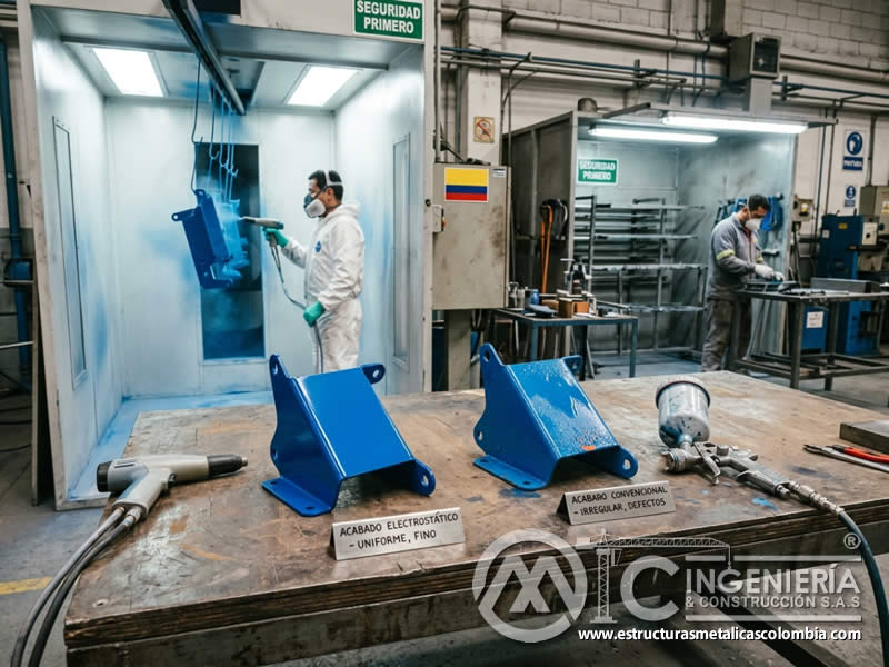 Comparación de pistola convencional y electrostática con sandblasting en Bogotá, Colombia. Montajes, Ingeniería y Construcción. MIC SAS. Comparación de pistola convencional y electrostática con sandblasting en Bogotá, Colombia. Montajes, Ingeniería y Construcción. MIC SAS.