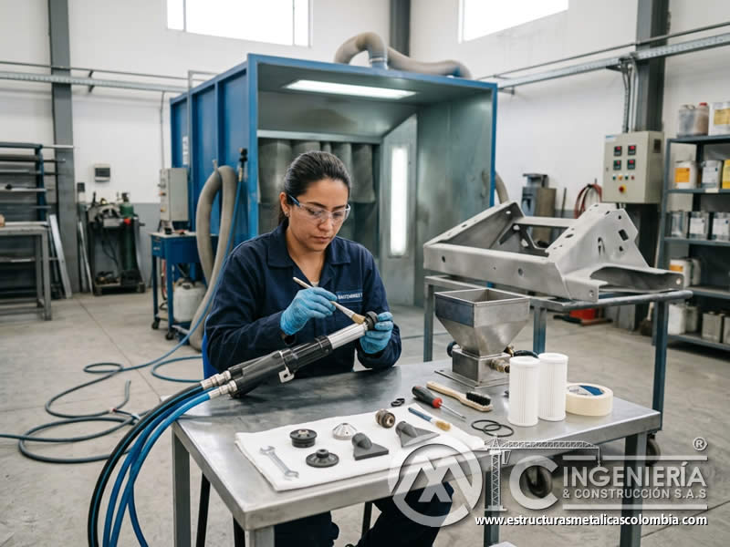 Mantenimiento de equipos de pintura en polvo con sandblasting en Bogotá, Colombia. Montajes, Ingeniería y Construcción. MIC SAS. Mantenimiento de equipos de pintura en polvo con sandblasting en Bogotá, Colombia. Montajes, Ingeniería y Construcción. MIC SAS.
