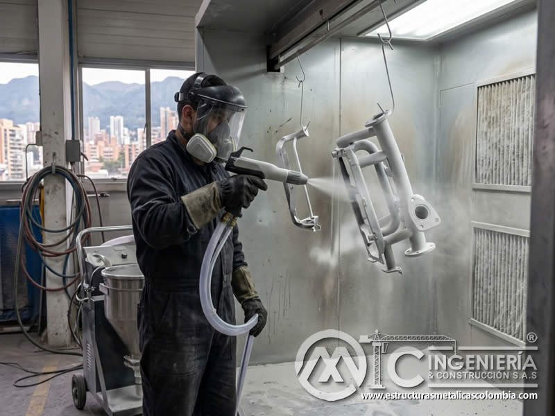 Pistola tribo para pintura en polvo en superficies con sandblasting en Bogotá, Colombia. Montajes, Ingeniería y Construcción. MIC SAS. Pistola tribo para pintura en polvo en superficies con sandblasting en Bogotá, Colombia. Montajes, Ingeniería y Construcción. MIC SAS.