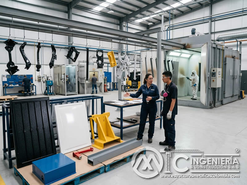 Aplicaciones industriales de pintura en polvo y sandblasting en Bogotá, Colombia. Montajes, Ingeniería y Construcción. MIC SAS. Aplicaciones industriales de pintura en polvo y sandblasting en Bogotá, Colombia. Montajes, Ingeniería y Construcción. MIC SAS.