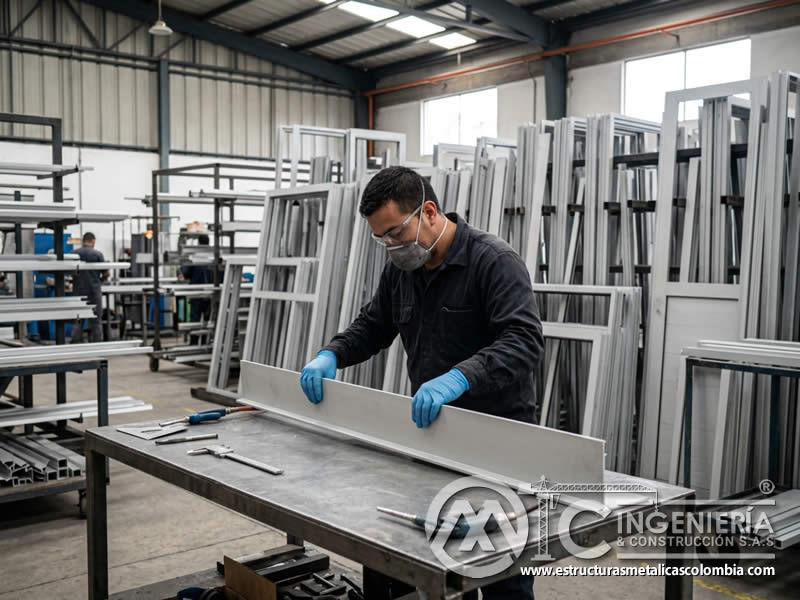 Aluminio preparado con sandblasting para pintura en polvo en Bogotá, Colombia. Montajes, Ingeniería y Construcción. MIC SAS. Aluminio preparado con sandblasting para pintura en polvo en Bogotá, Colombia. Montajes, Ingeniería y Construcción. MIC SAS.