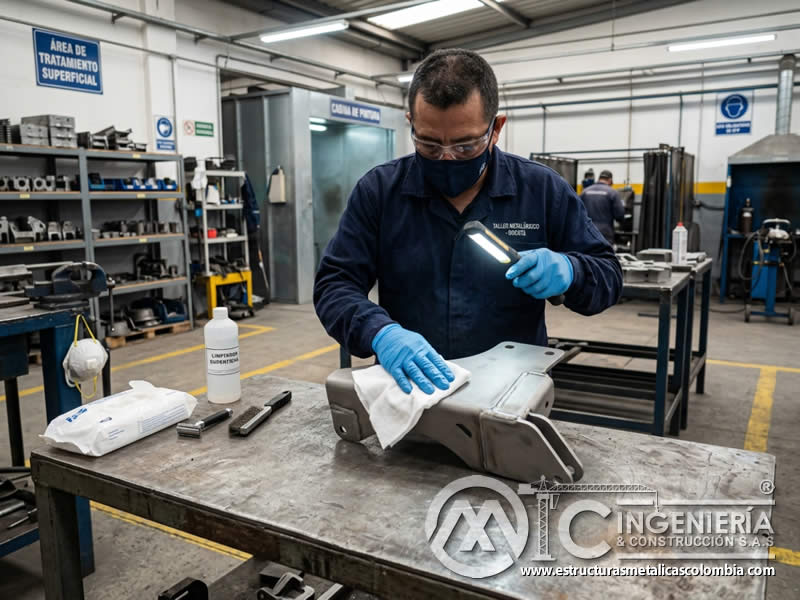 Limpieza de metal con sandblasting antes de pintura en polvo en Bogotá, Colombia. Montajes, Ingeniería y Construcción. MIC SAS. Limpieza de metal con sandblasting antes de pintura en polvo en Bogotá, Colombia. Montajes, Ingeniería y Construcción. MIC SAS.