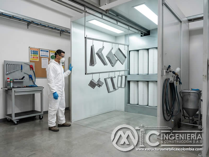 Limpieza y mantenimiento en pintura en polvo con sandblasting en Bogotá, Colombia. Montajes, Ingeniería y Construcción. MIC SAS. Limpieza y mantenimiento en pintura en polvo con sandblasting en Bogotá, Colombia. Montajes, Ingeniería y Construcción. MIC SAS.