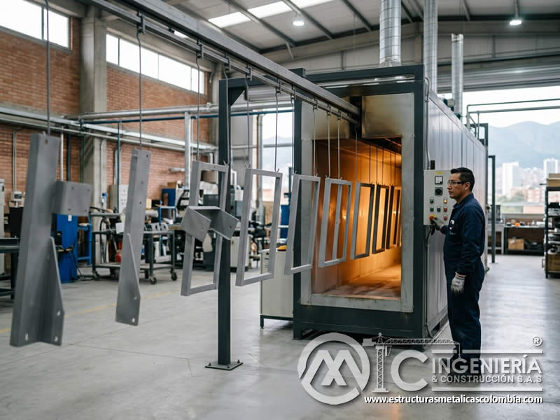 Menor consumo de energía en pintura en polvo con sandblasting en Bogotá, Colombia. Montajes, Ingeniería y Construcción. MIC SAS. Menor consumo de energía en pintura en polvo con sandblasting en Bogotá, Colombia. Montajes, Ingeniería y Construcción. MIC SAS.