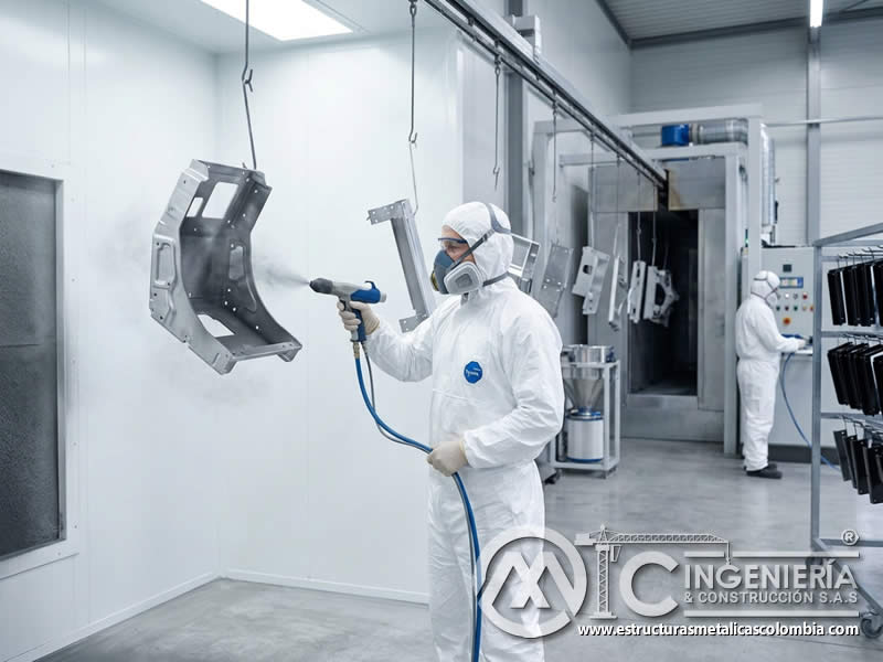 Nuevos métodos de preparación de superficies para mejorar adhesión y calidad del recubrimiento en pintura electrostática en polvo, con limpieza, plasma, laser, granallado y control superficial en Bogotá, Colombia. Montajes, Ingeniería y Construcción. MIC SAS.