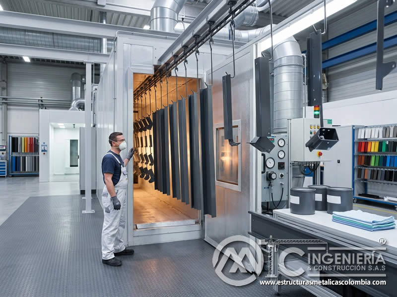 Avances en reducción de emisiones y desperdicio de materiales en procesos de pintura electrostática, con recuperación de polvo, cabinas eficientes, menor consumo y control ambiental en Bogotá, Colombia. Montajes, Ingeniería y Construcción. MIC SAS.