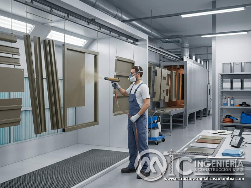 Formulación futura de pintura en polvo electrostática de alta transferencia para mejorar eficiencia de aplicación, reducir overspray y optimizar cobertura en piezas metálicas en Bogotá, Colombia. Montajes, Ingeniería y Construcción. MIC SAS.