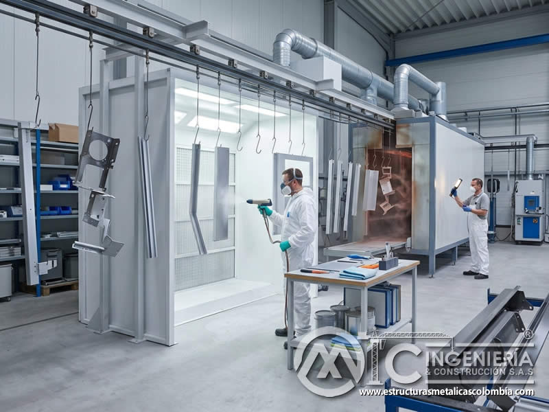 Curado rápido y eficiente de pintura en polvo electrostática mediante tecnologías infrarrojas, UV, LED e inducción para líneas industriales en Bogotá, Colombia. Montajes, Ingeniería y Construcción. MIC SAS.