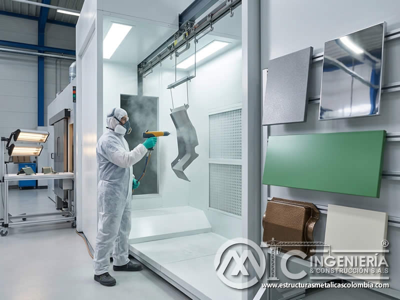 Recubrimientos inteligentes de pintura en polvo electrostática que responden a temperatura, humedad, luz o condiciones específicas de operación en Bogotá, Colombia. Montajes, Ingeniería y Construcción. MIC SAS.