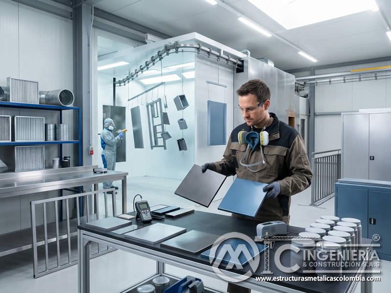 Optimización de procesos de pintura en polvo electrostática para reducir costos, mejorar eficiencia, controlar consumo y elevar productividad industrial en Bogotá, Colombia. Montajes, Ingeniería y Construcción. MIC SAS.