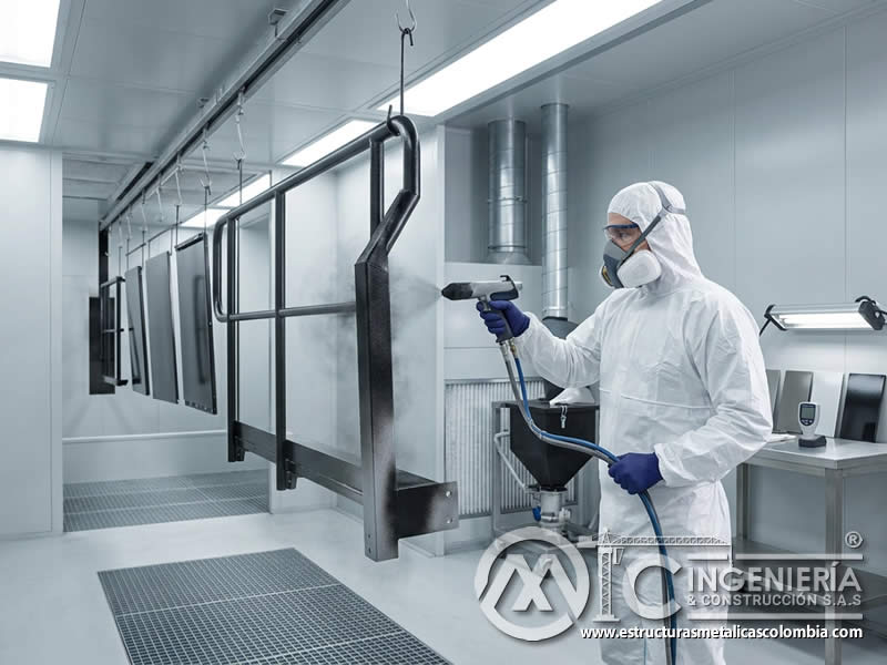Adaptabilidad de pintura en polvo electrostática para aplicación en plásticos, materiales compuestos y sustratos no tradicionales con curado controlado en Bogotá, Colombia. Montajes, Ingeniería y Construcción. MIC SAS.