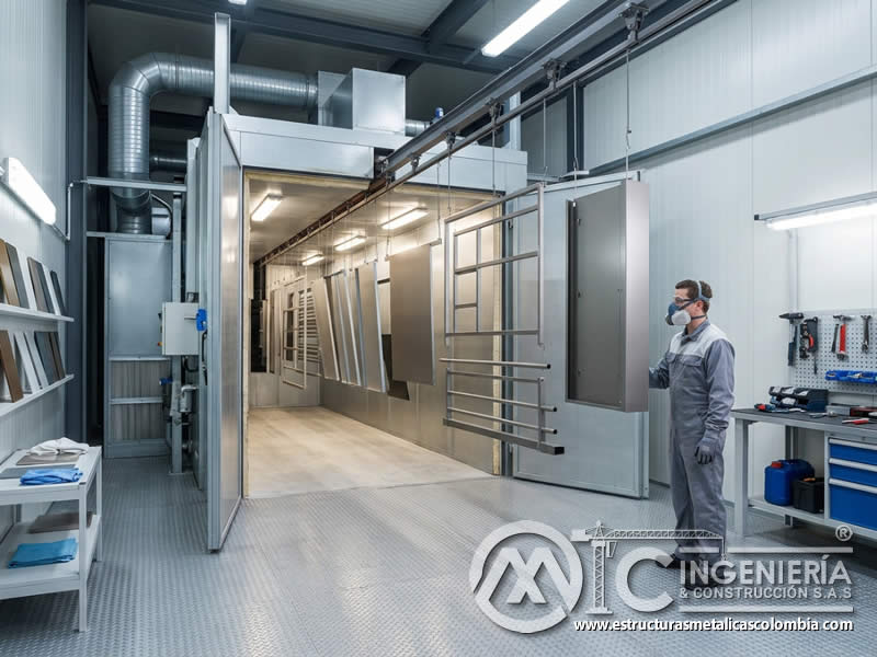 Sistemas de control de proceso innovadores para aplicación de pintura en polvo con caudal, carga y espesor controlado en Bogotá, Colombia. Montajes, Ingeniería y Construcción. MIC SAS.